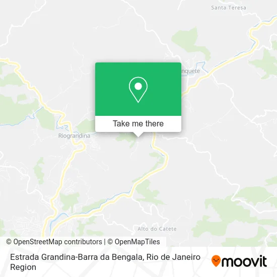 Estrada Grandina-Barra da Bengala map