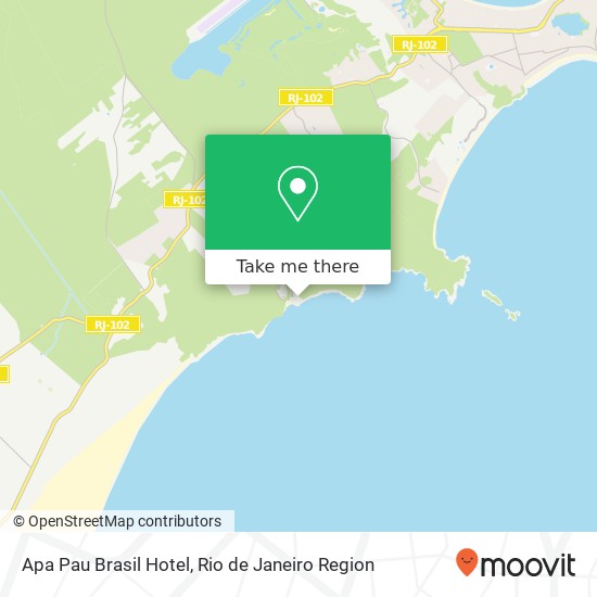 Apa Pau Brasil Hotel map