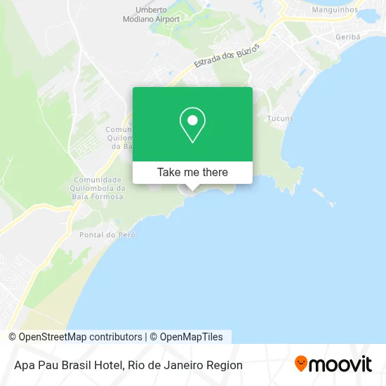 Apa Pau Brasil Hotel map