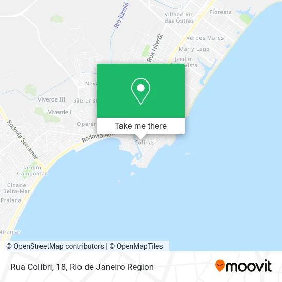 Rua Colibri, 18 map