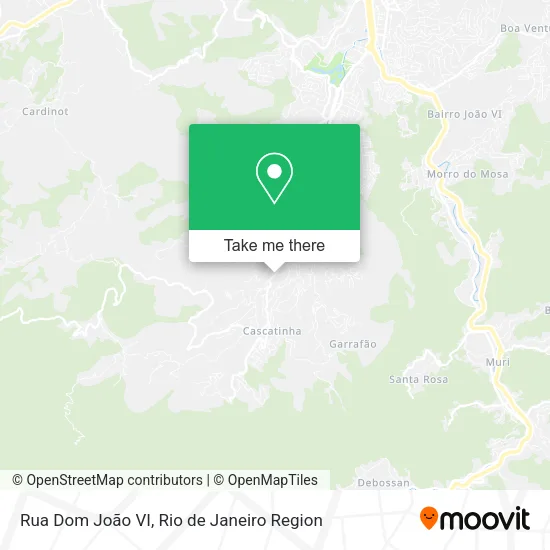 Rua Dom João VI map