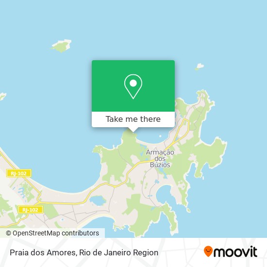 Praia dos Amores map