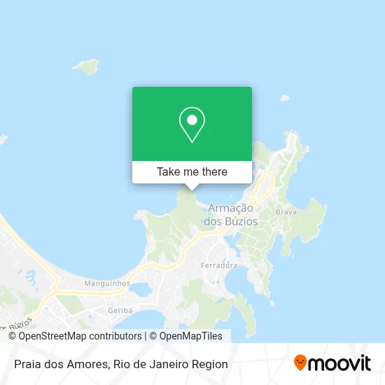 Praia dos Amores map