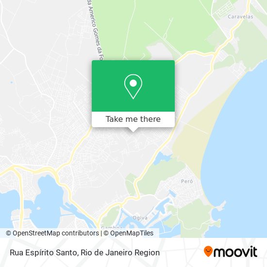 Rua Espírito Santo map