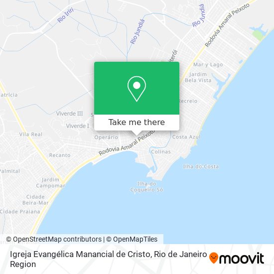 Mapa Igreja Evangélica Manancial de Cristo