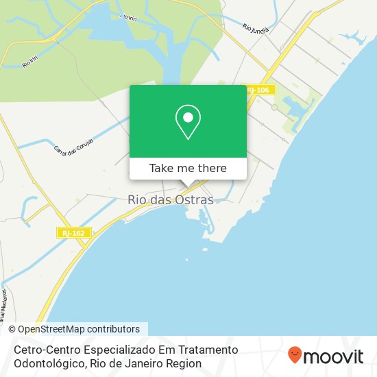 Mapa Cetro-Centro Especializado Em Tratamento Odontológico