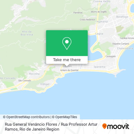 Mapa Rua General Venâncio Flores / Rua Professor Artur Ramos