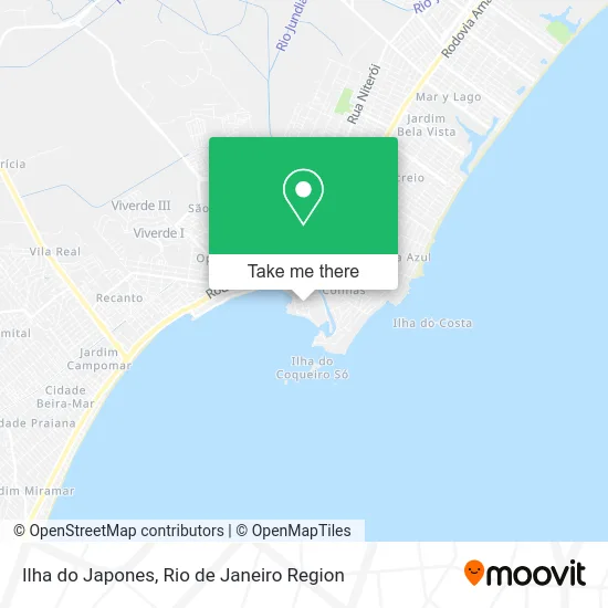 Ilha do Japones map