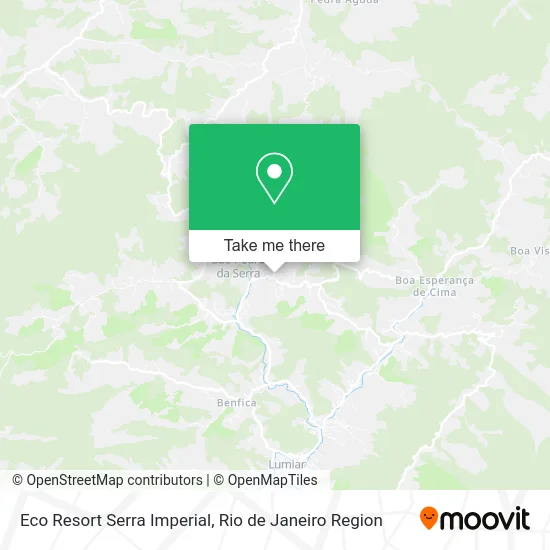 Eco Resort Serra Imperial map