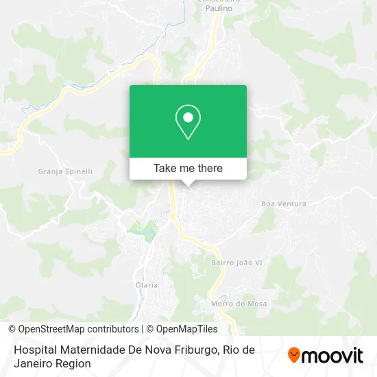 Hospital Maternidade De Nova Friburgo map