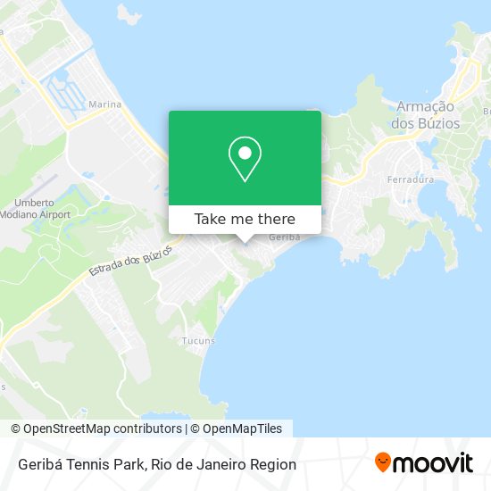 Geribá Tennis Park map