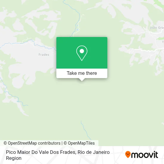Pico Maior Do Vale Dos Frades map