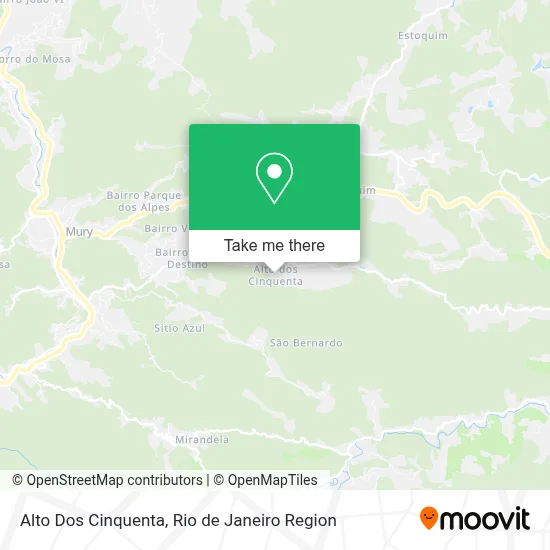 Alto Dos Cinquenta map
