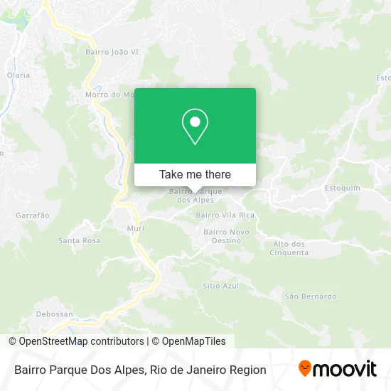 Bairro Parque Dos Alpes map