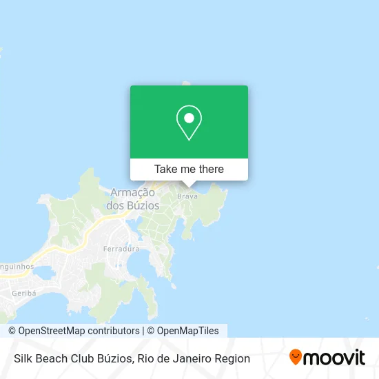 Silk Beach Club Búzios map