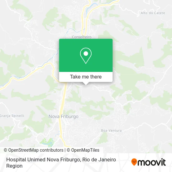 Hospital Unimed Nova Friburgo map
