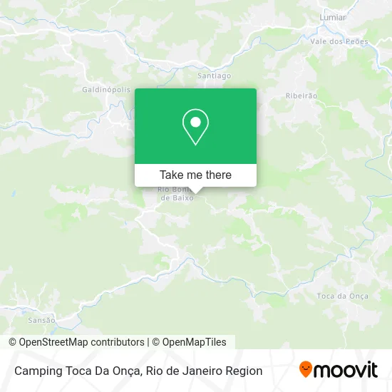 Camping Toca Da Onça map