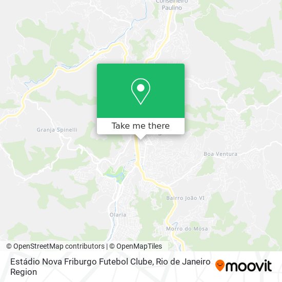 Estádio Nova Friburgo Futebol Clube map