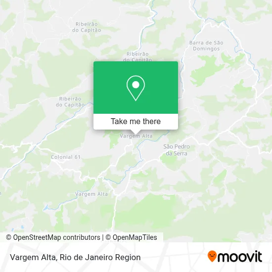 Vargem Alta map