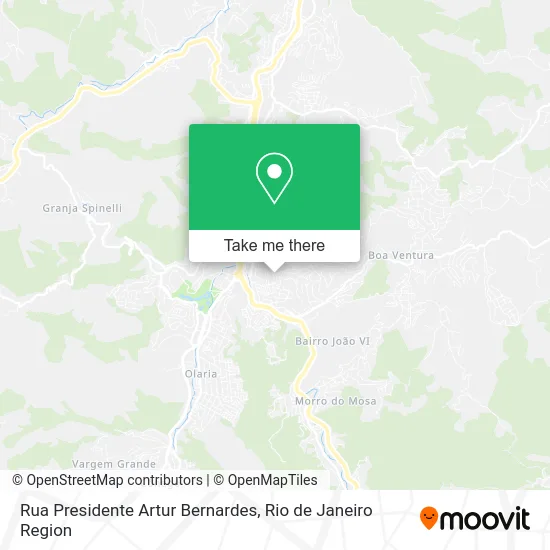Rua Presidente Artur Bernardes map