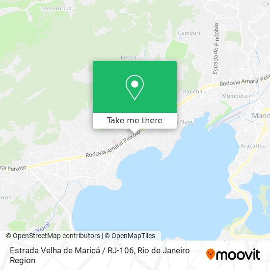 Estrada Velha de Maricá / RJ-106 map