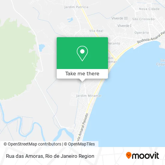 Rua das Amoras map