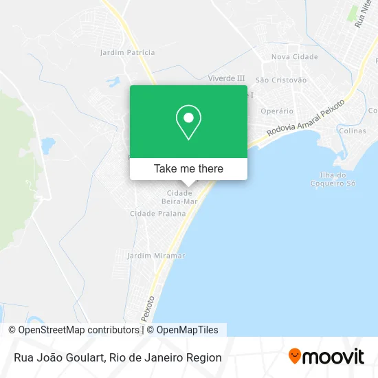 Rua João Goulart map