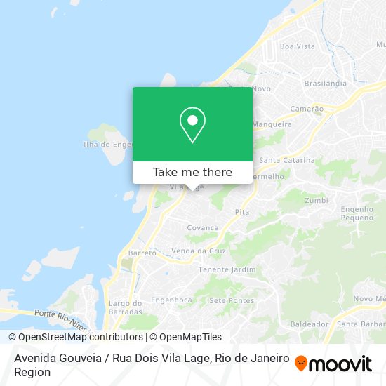 Mapa Avenida Gouveia / Rua Dois Vila Lage