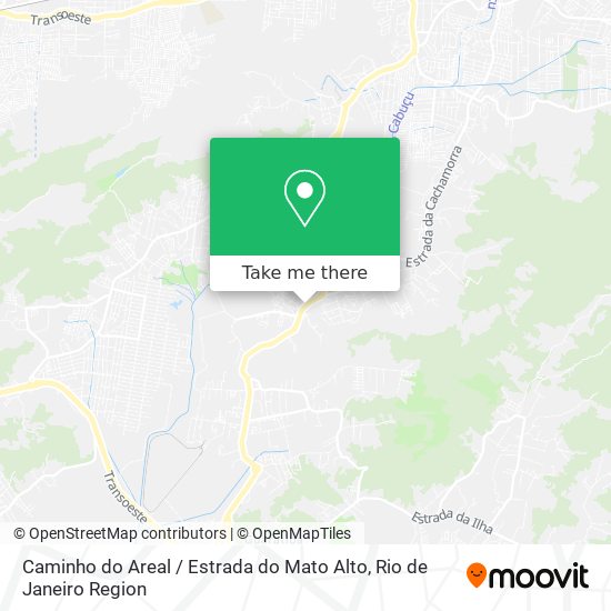 Caminho do Areal / Estrada do Mato Alto map