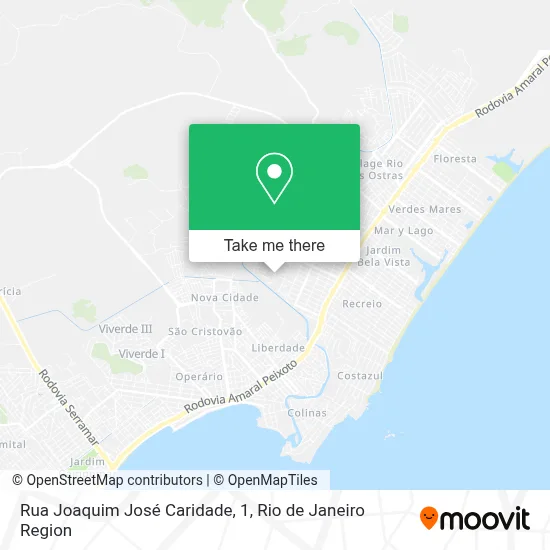 Rua Joaquim José Caridade, 1 map