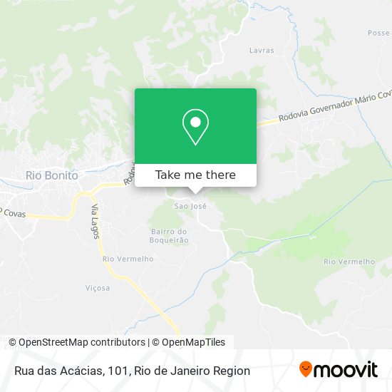 Rua das Acácias, 101 map