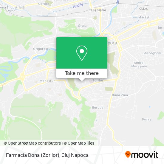 Farmacia Dona (Zorilor) map