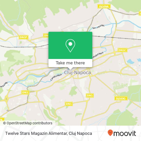 Twelve Stars Magazin Alimentar map