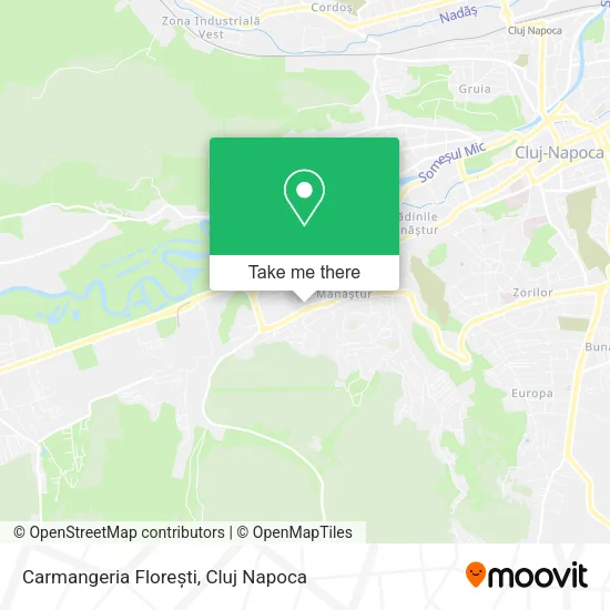 Carmangeria Florești map