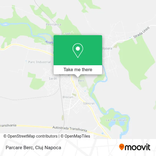 Parcare Berc map