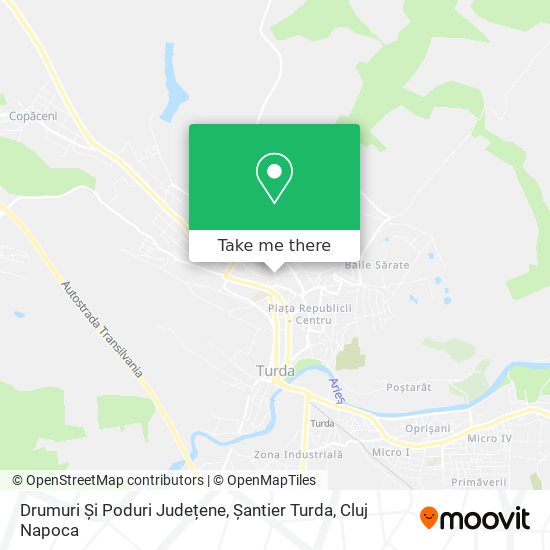 Drumuri Și Poduri Județene, Șantier Turda map