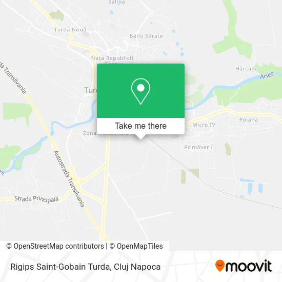 Rigips Saint-Gobain Turda map