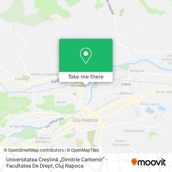 Universitatea Creștină „Dimitrie Cantemir” - Facultatea De Drept map