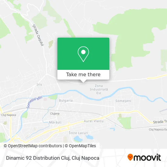 Dinamic 92 Distribution Cluj map