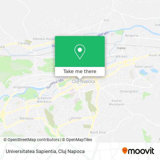 Universitatea Sapientia map