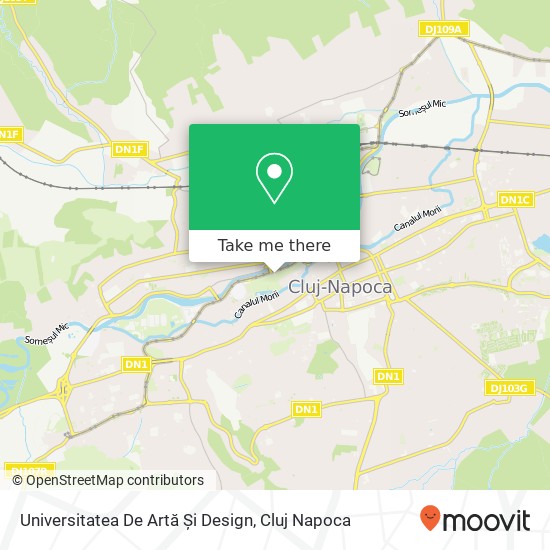 Universitatea De Artă Și Design map