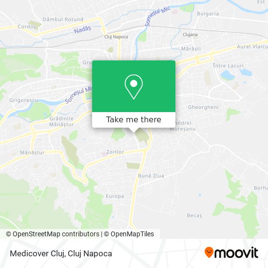 Medicover Cluj map