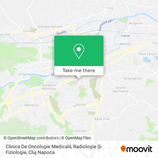 Clinica De Oncologie Medicală, Radiologie Și Fiziologie map