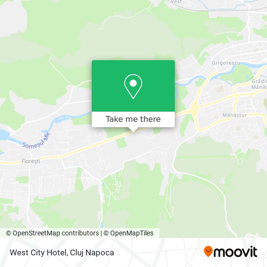 West City Hotel map