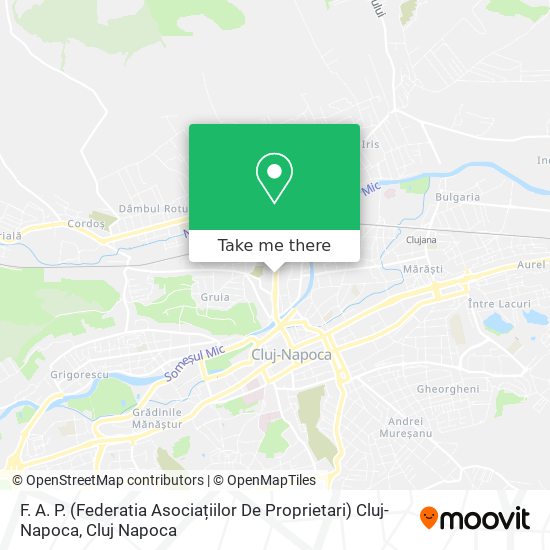 F. A. P. (Federatia Asociațiilor De Proprietari) Cluj-Napoca map