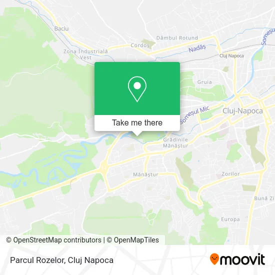 Parcul Rozelor map