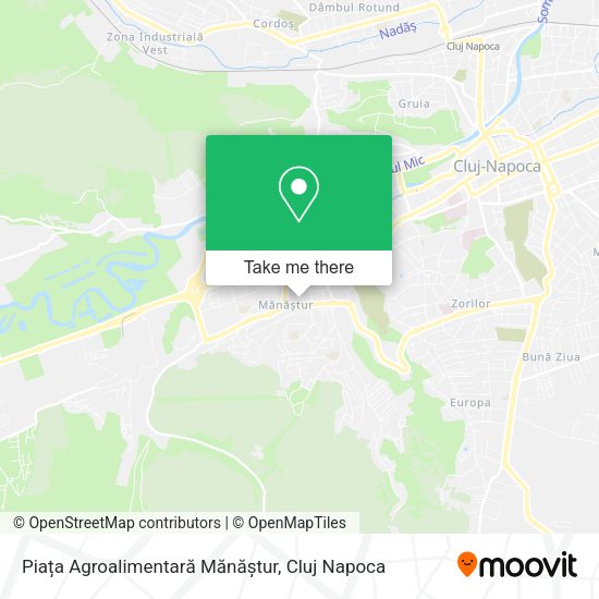 Piața Agroalimentară Mănăștur map