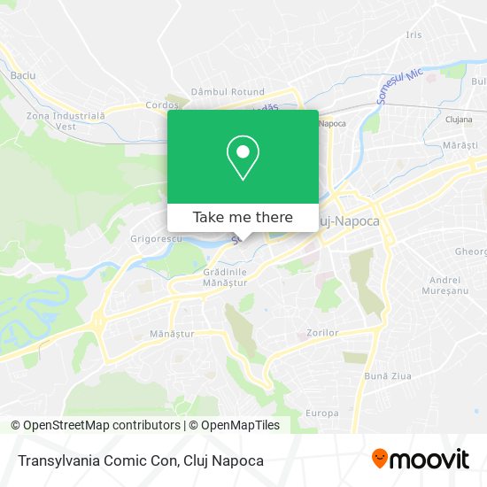 Transylvania Comic Con map