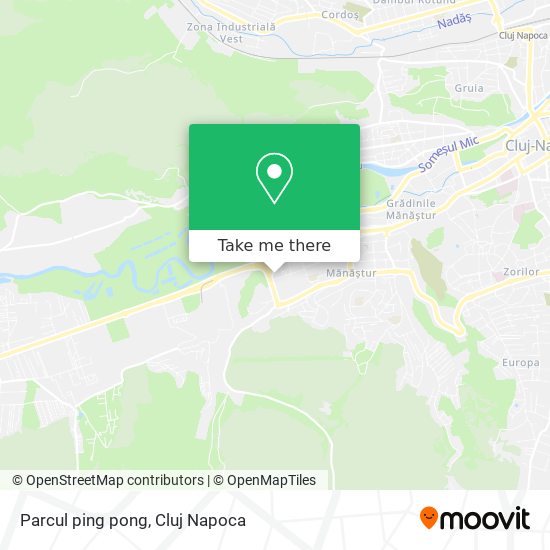 Parcul ping pong map