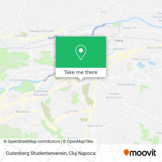 Gutenberg Studentenverein map